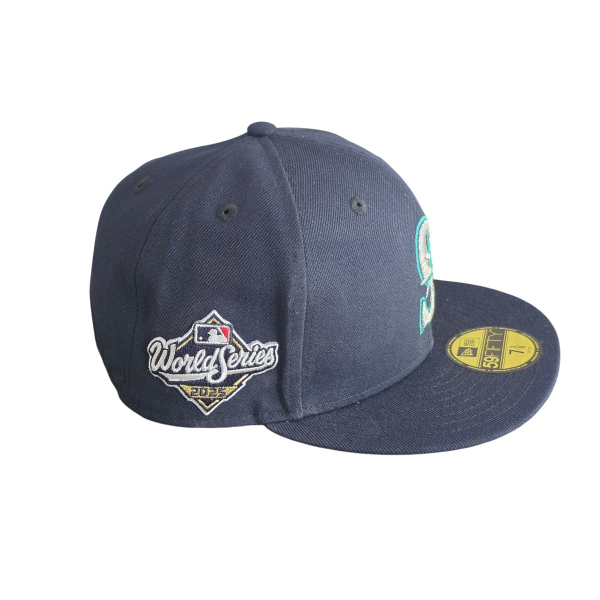 Authentic MLB Collection 2015 World Series Seattle Mariners Fitted Cap 7 3/8 - Serial Verified