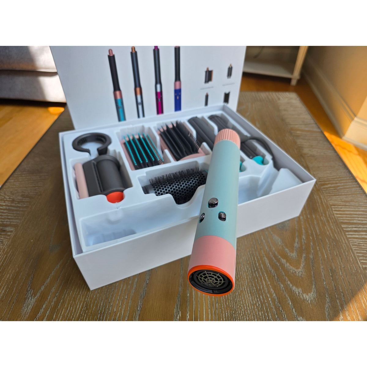 Dyson-Esque Multi-Attachment Hair Styling Kit -New in Box -Curl Smooth Volumize