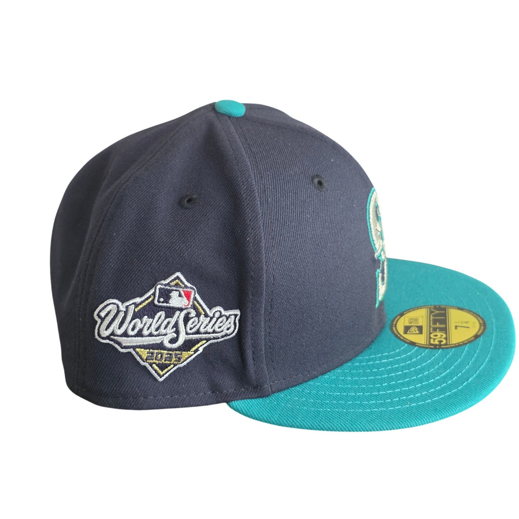Authentic MLB Collection 2015 World Series Seattle Mariners Fitted Cap 7 3/8 - Serial Verified