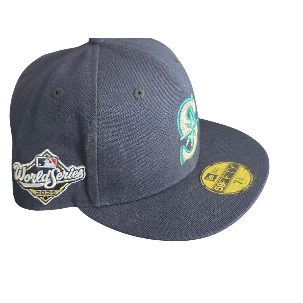 Authentic MLB Collection 2015 World Series Seattle Mariners Fitted Cap 7 3/8 - Serial Verified