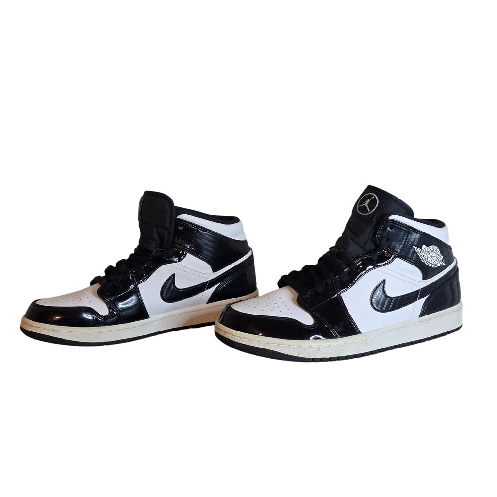 Nike Air Jordan 1 Retro High OG Black White Patent Leather Sneakers Size 9.5 - Style DD1649-001