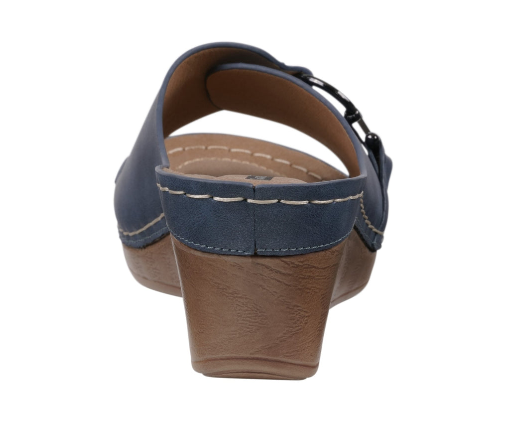 Women's Bay Navy Wedge Sandals