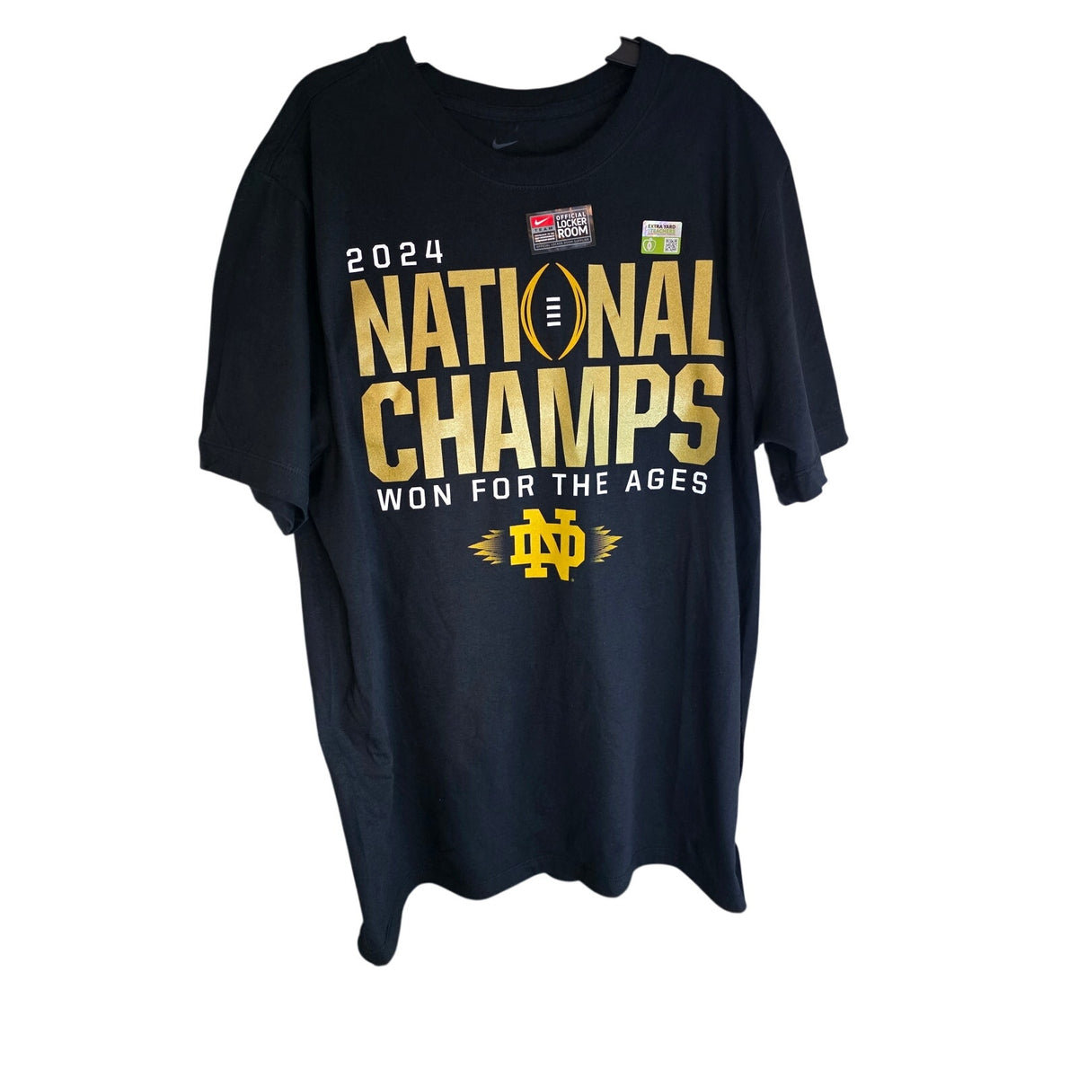 Notre Dame 2024 National Champions Nike Official Locker Room T-Shirt