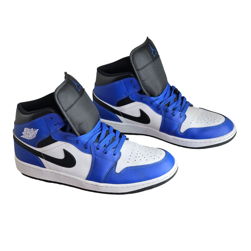 Nike Air Jordan High Tops Blue Black White Sneakers Size 12