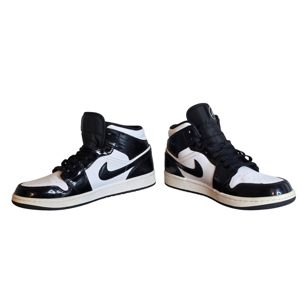 Nike Air Jordan 1 Retro High OG Black White Patent Leather Sneakers Size 9.5 - Style DD1649-001