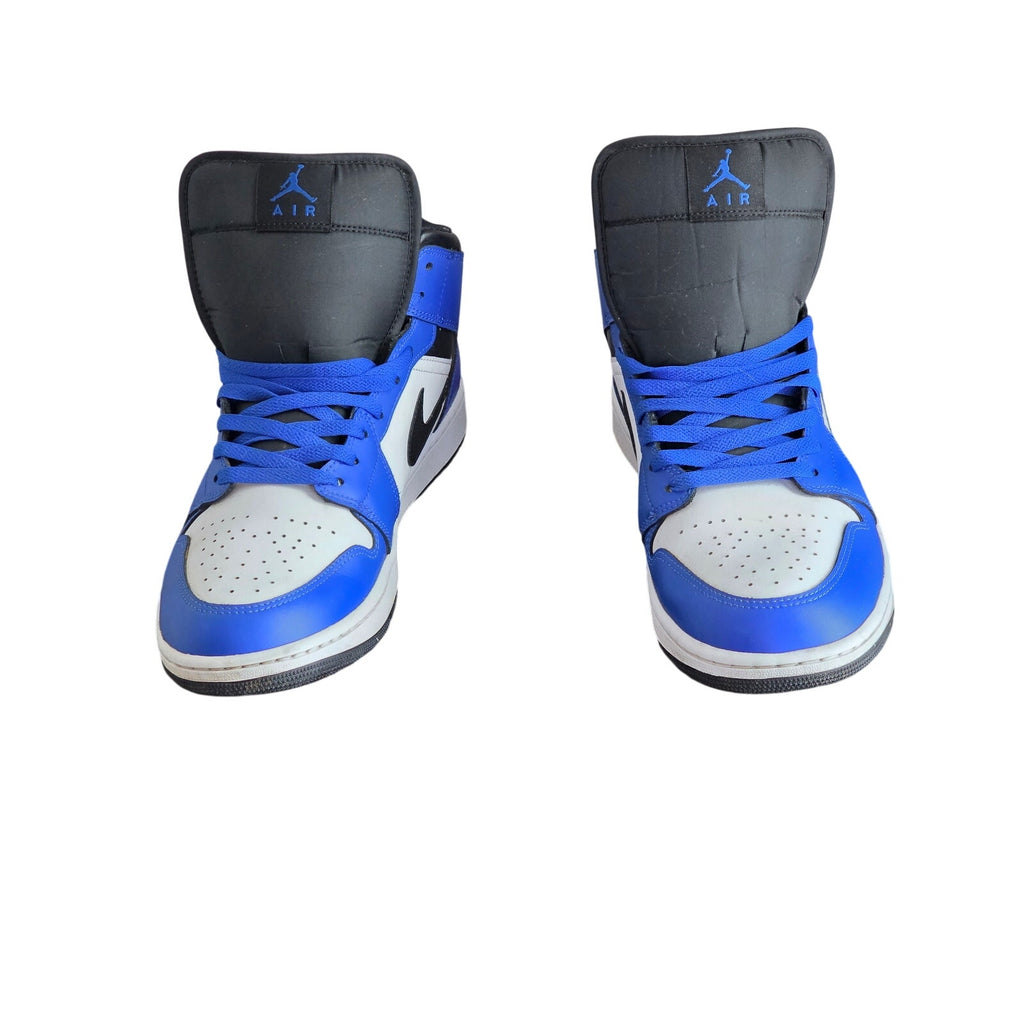 Nike Air Jordan High Tops Blue Black White Sneakers Size 12