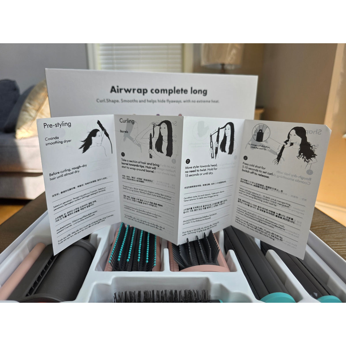 Dyson-Esque Multi-Attachment Hair Styling Kit -New in Box -Curl Smooth Volumize