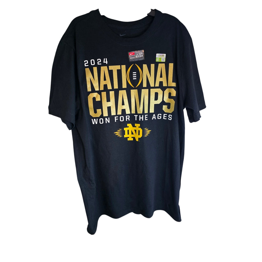 Notre Dame 2024 National Champions Nike Official Locker Room T-Shirt | Won