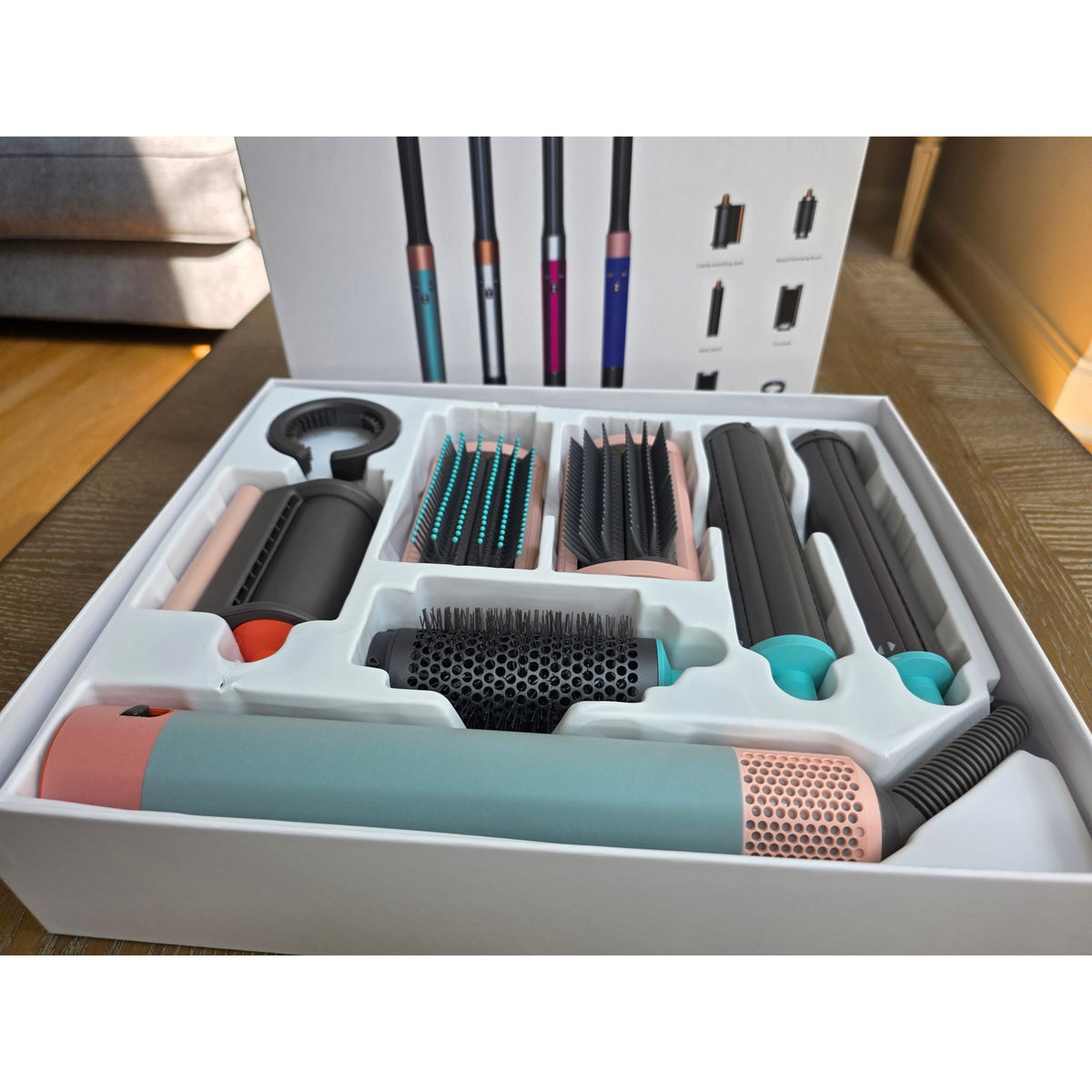 Dyson-Esque Multi-Attachment Hair Styling Kit -New in Box -Curl Smooth Volumize