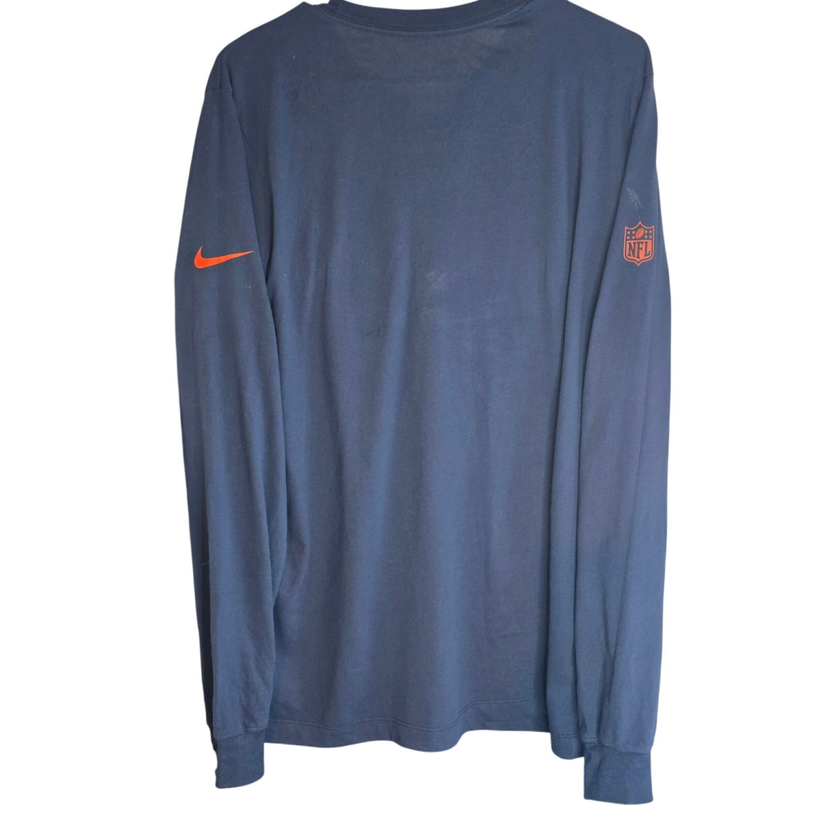 Vintage Nike NFL Chicago Bears Long Sleeve Shirt | Orange & Navy | Bears Nation Must Have