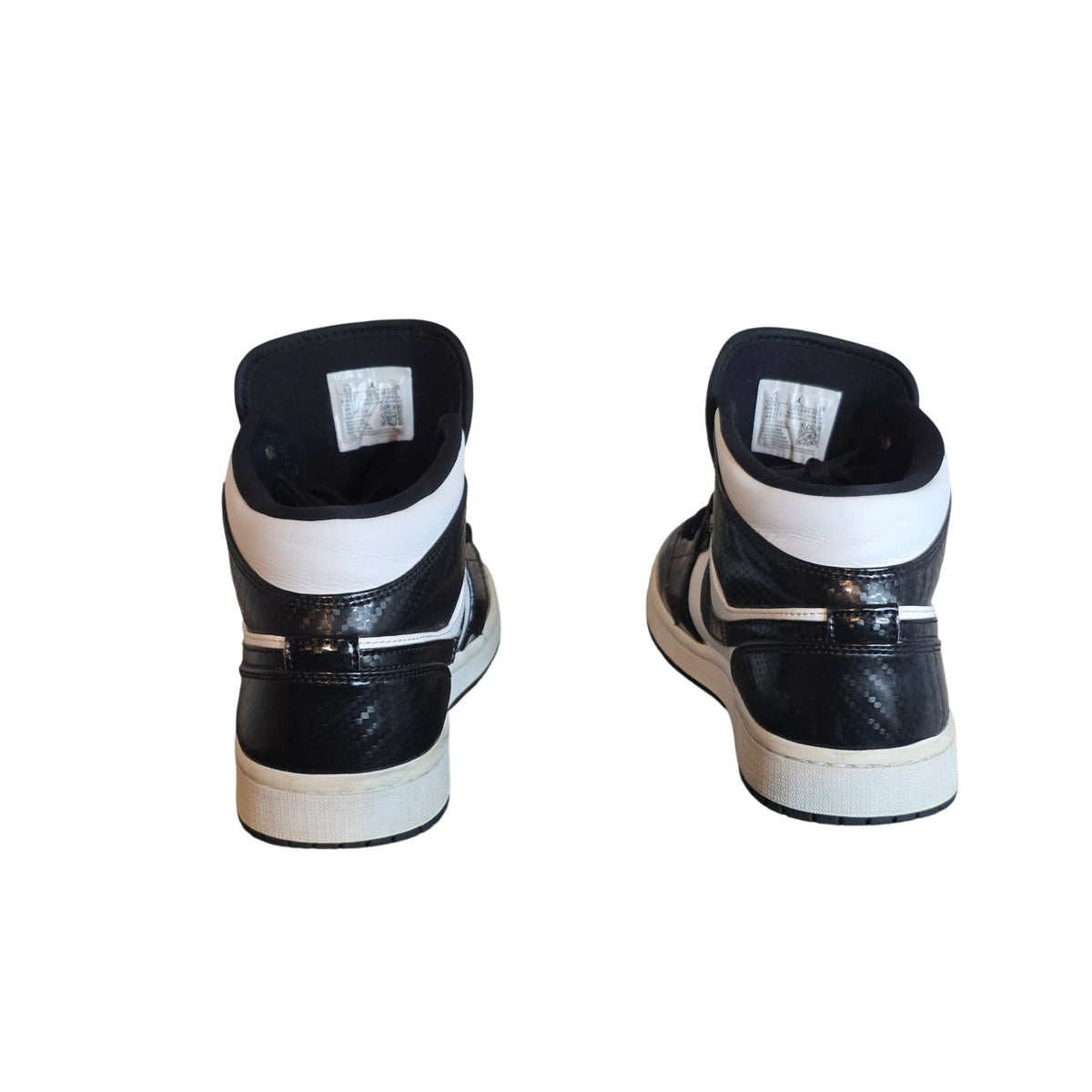 Nike Air Jordan 1 Retro High OG Black White Patent Leather Sneakers Size 9.5 - Style DD1649-001